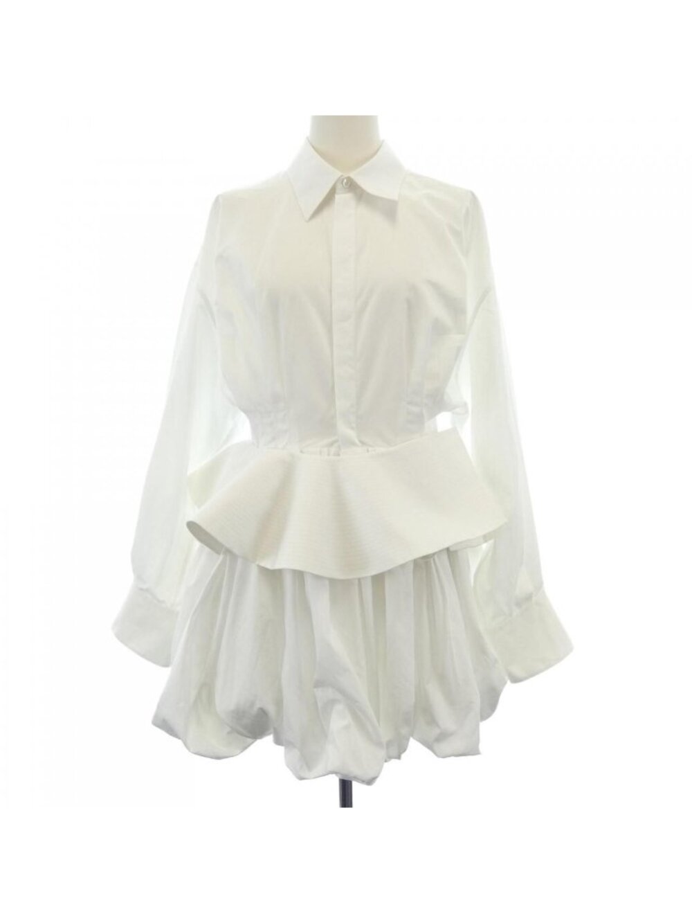 Celine Shirt Dress White
